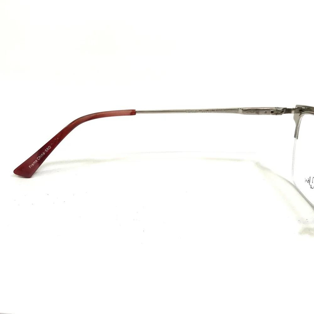 Max Cole Eyeglasses Frames MC 1517 COL 30 Red Silver Cat Eye Square 51-17-140